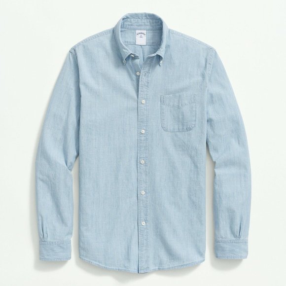 Brooks Brothers Other - Brooks Brothers Light Blue Chambray Button Down Shirt - GUC - XL